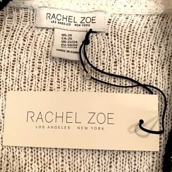 Rachel Zoe Aztec Tribal Print Open Front Cardigan - Picture 7 of 7